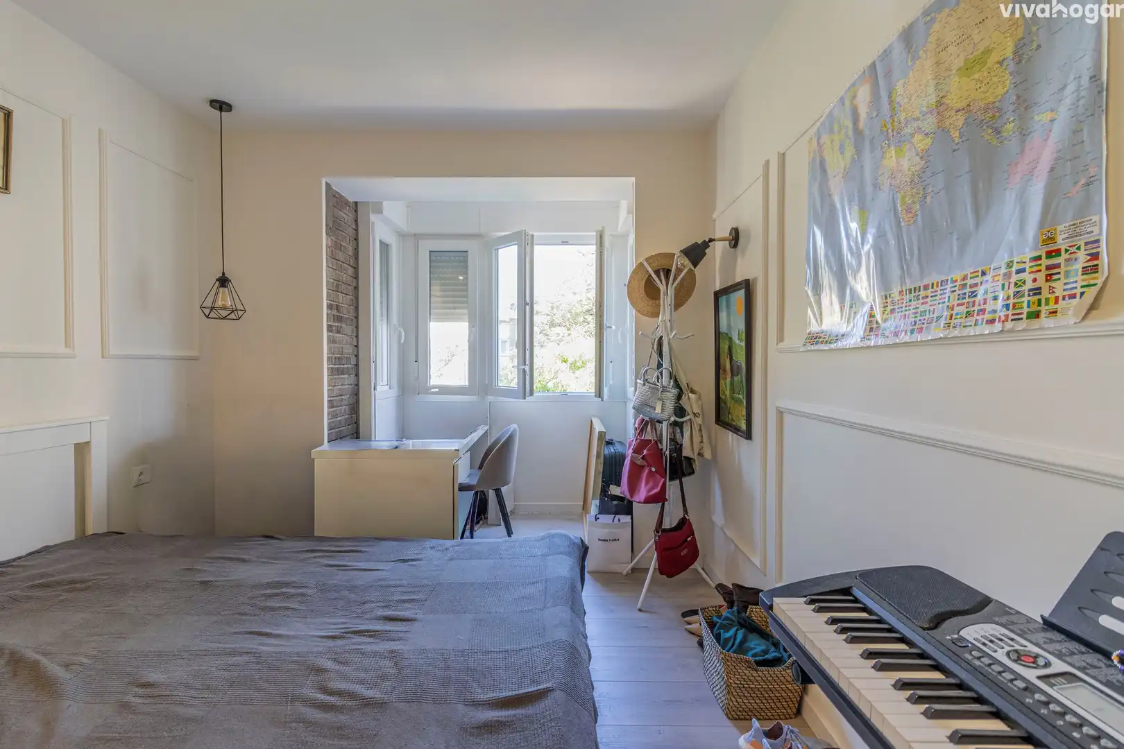 Schlafzimmer von Wohnung zum Verkauf in Madrid mit Klimaanlage, Terrasse und Schwimmbad