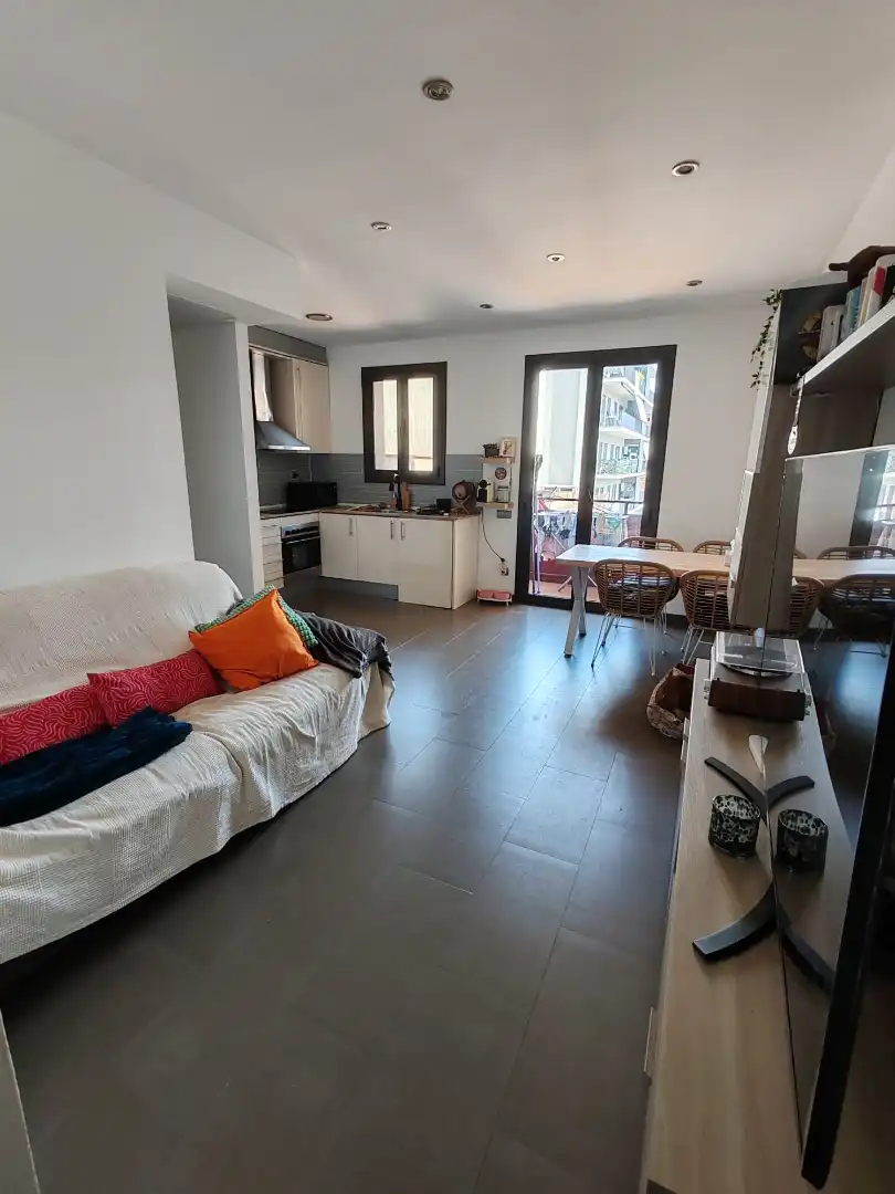 Living room of Flat for sale in Badalona  with Balcony