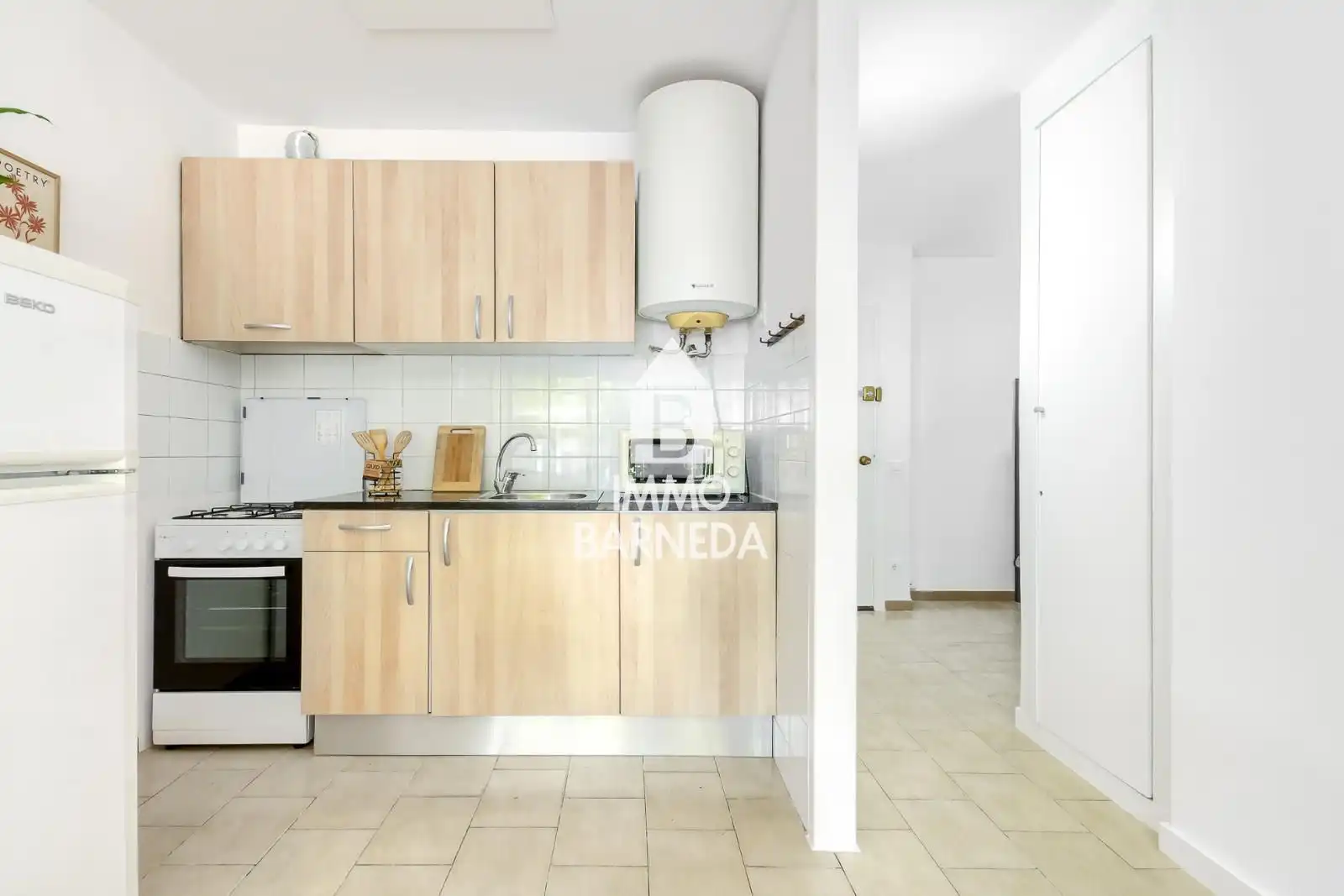 Küche von Wohnung zum Verkauf in Empuriabrava mit Terrasse, Möbliert und Mikrowelle