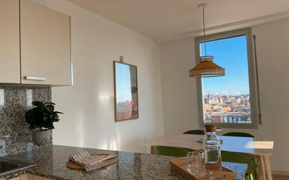 Dining room of Flat to rent in Santa Coloma de Gramenet  with Heating, Parquet flooring and Furnished