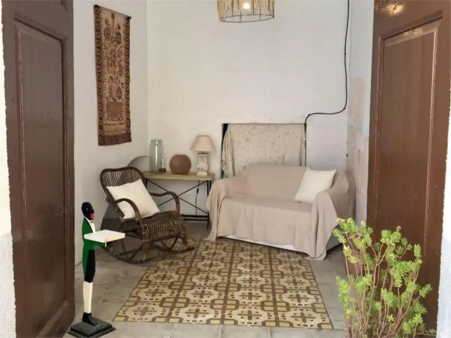 Wohnzimmer von Einfamilien-Reihenhaus zum Verkauf in Torredembarra mit Balkon