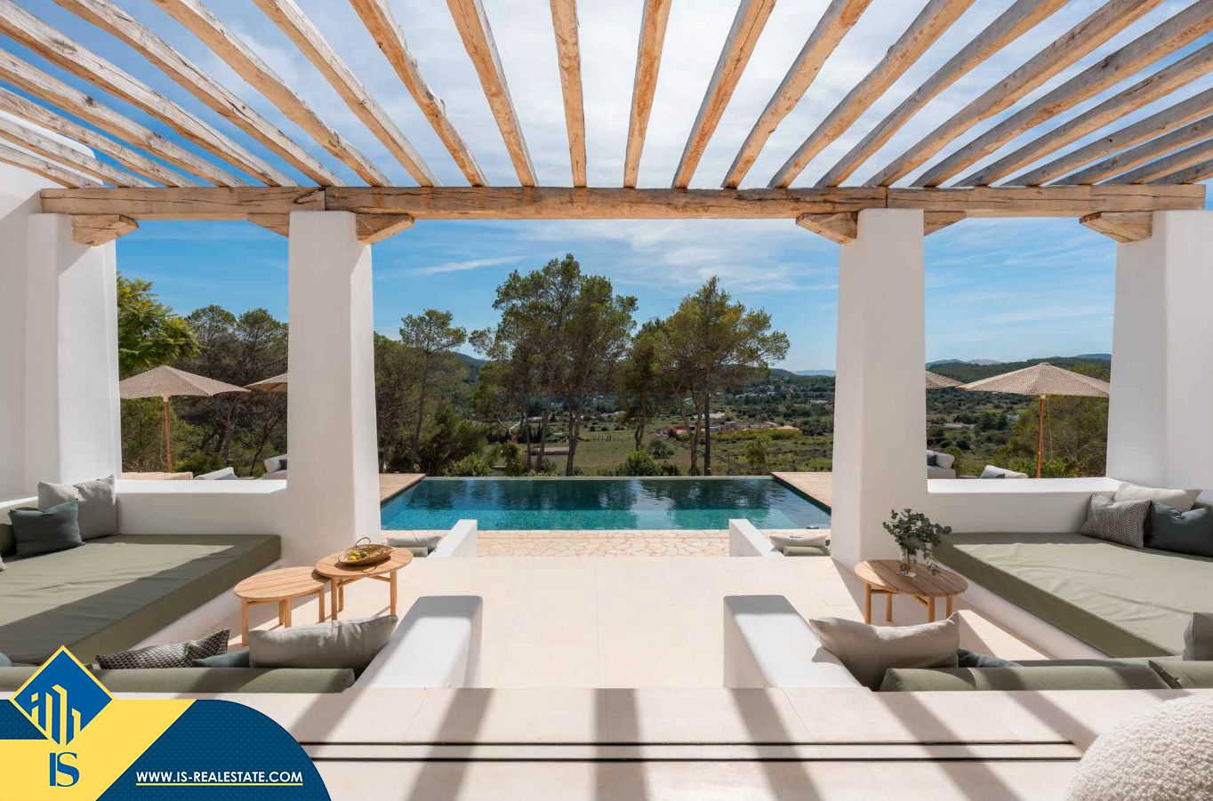 Terrassa de Casa o xalet en venda en Santa Eulària des Riu amb Calefacció, Jardí privat i Terrassa