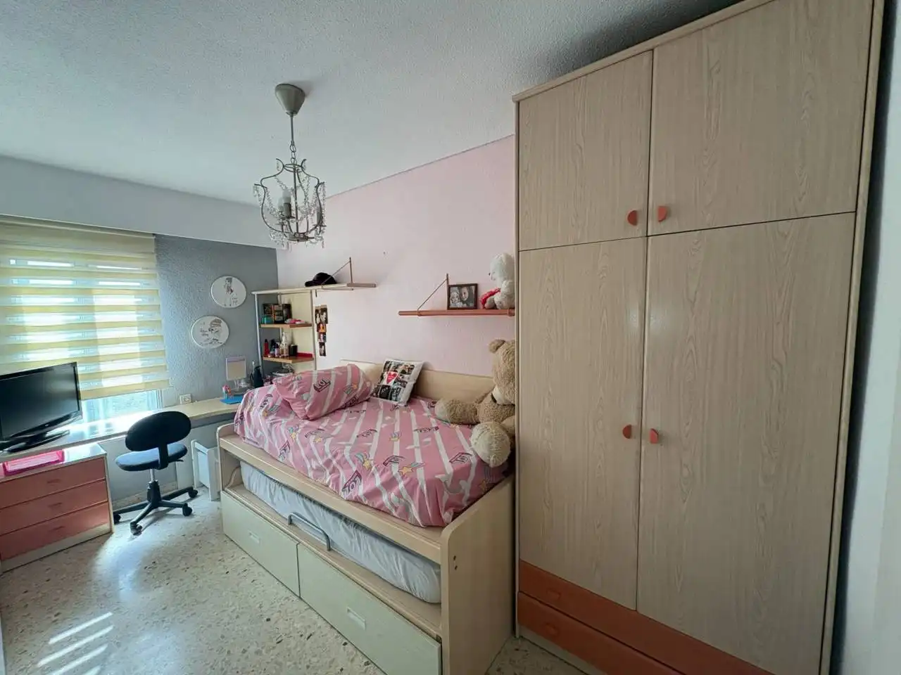 Schlafzimmer von Wohnung zum Verkauf in Alicante / Alacant mit Klimaanlage, Balkon und Gemeinschaftspool