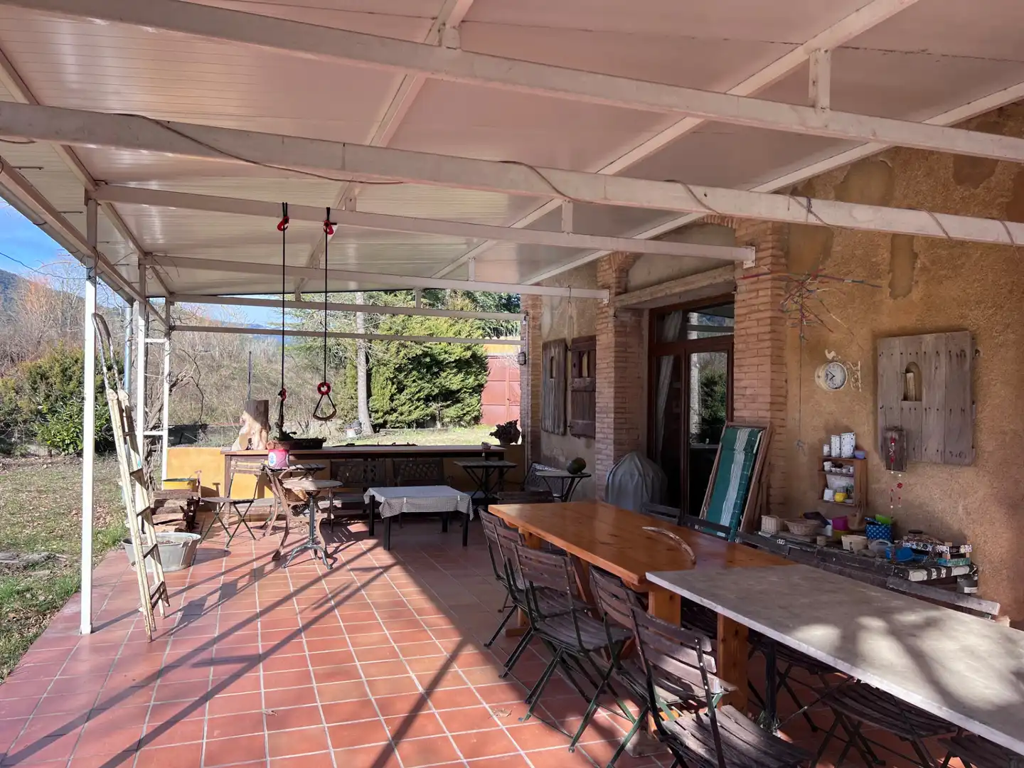 Terrassa de Finca rústica en venda en Mieres (Girona) amb Aire condicionat, Jardí privat i Parquet
