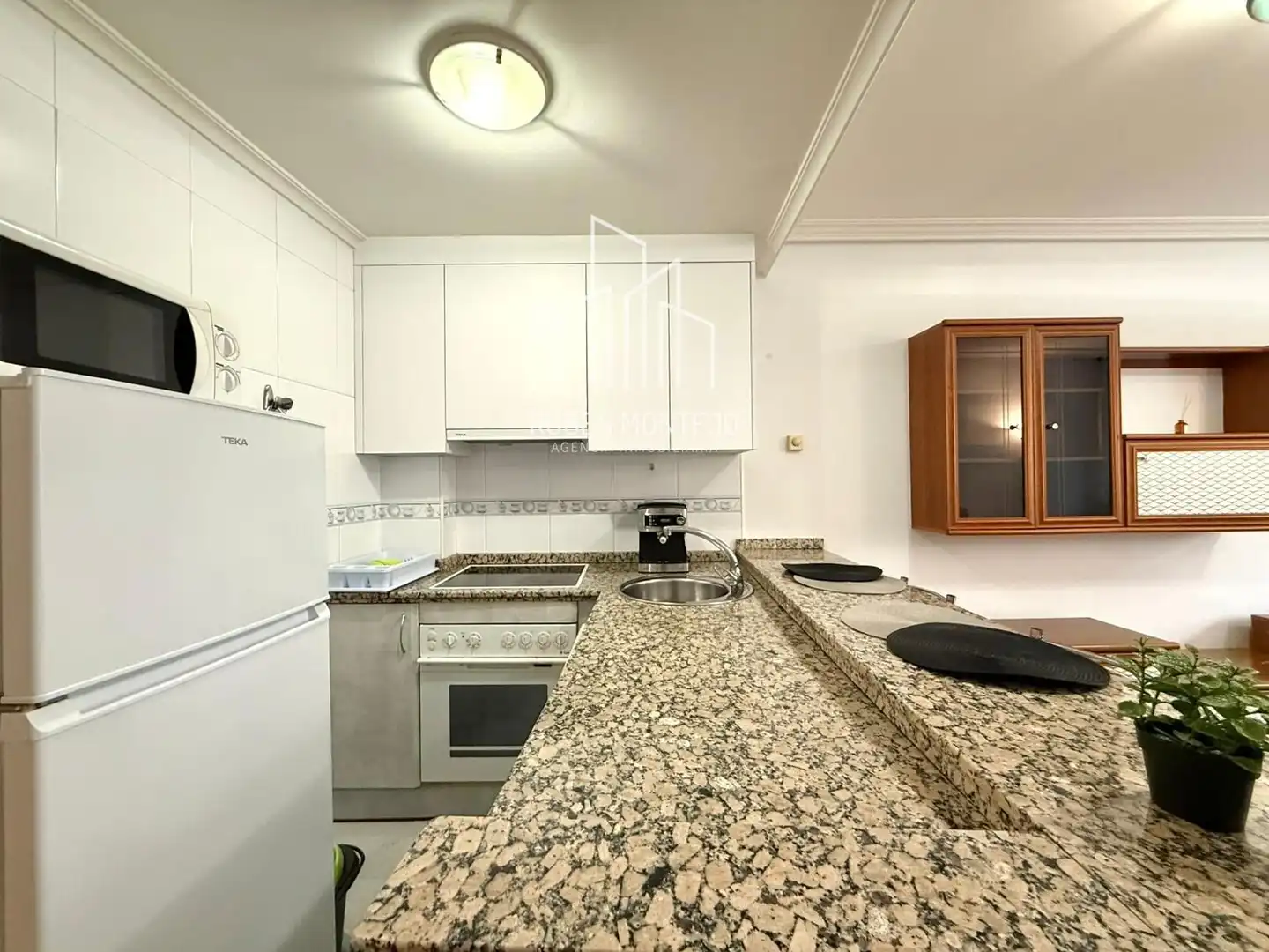 Cuina de Apartament de lloguer en Salamanca amb Calefacció, Terrassa i Moblat