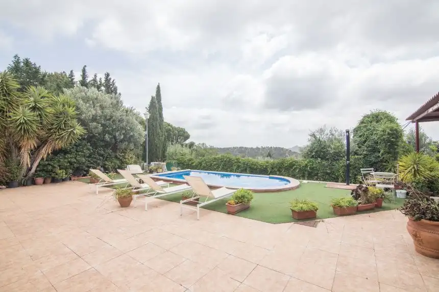 Jardí de Casa o xalet en venda en Tibi amb Aire condicionat, Piscina i Moblat