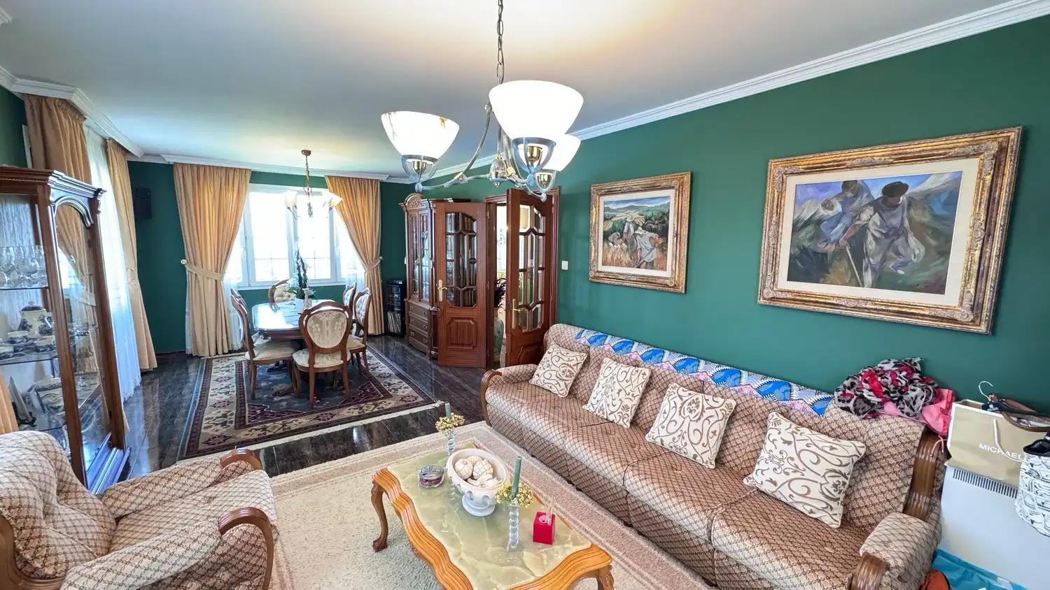 Living room of Houses for sale in Carballo  with Heating, Private garden and Swimming Pool