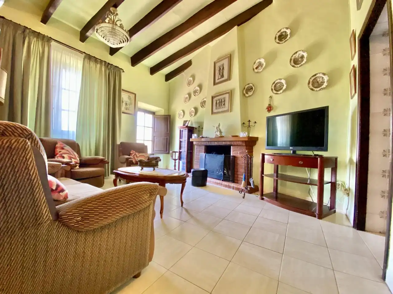 Wohnzimmer von Haus oder Chalet zum Verkauf in  Palma de Mallorca mit Privatgarten, Terrasse und Abstellraum