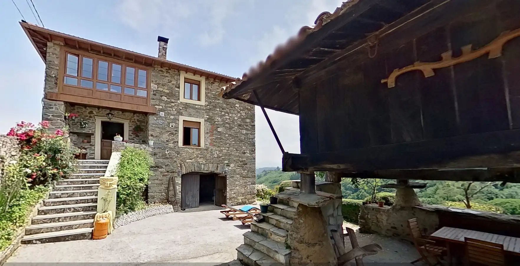 Vista exterior de Finca rústica en venta en Tineo con Jardín privado, Parquet y Terraza