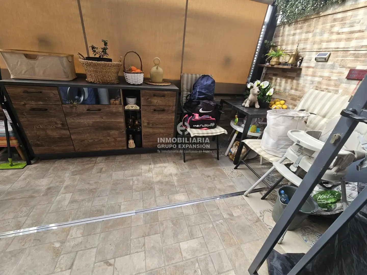 Terrasse von Wohnung zum Verkauf in Aspe mit Klimaanlage, Heizung und Privatgarten