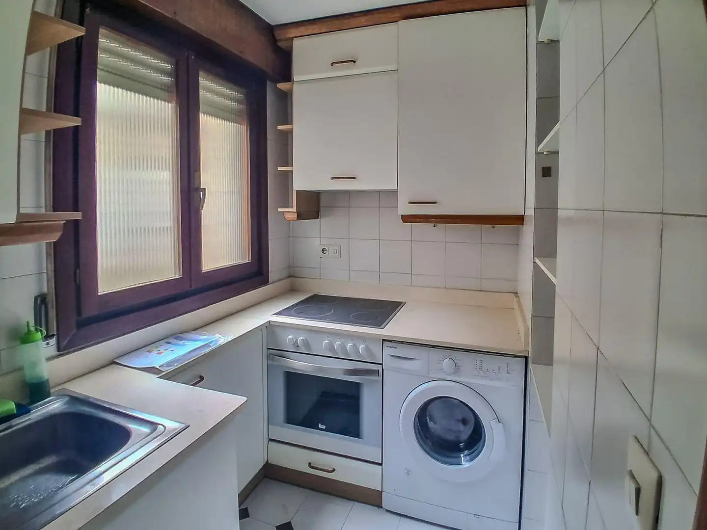 Küche von Wohnung zur Miete in Santander mit Heizung, Parkett und Möbliert