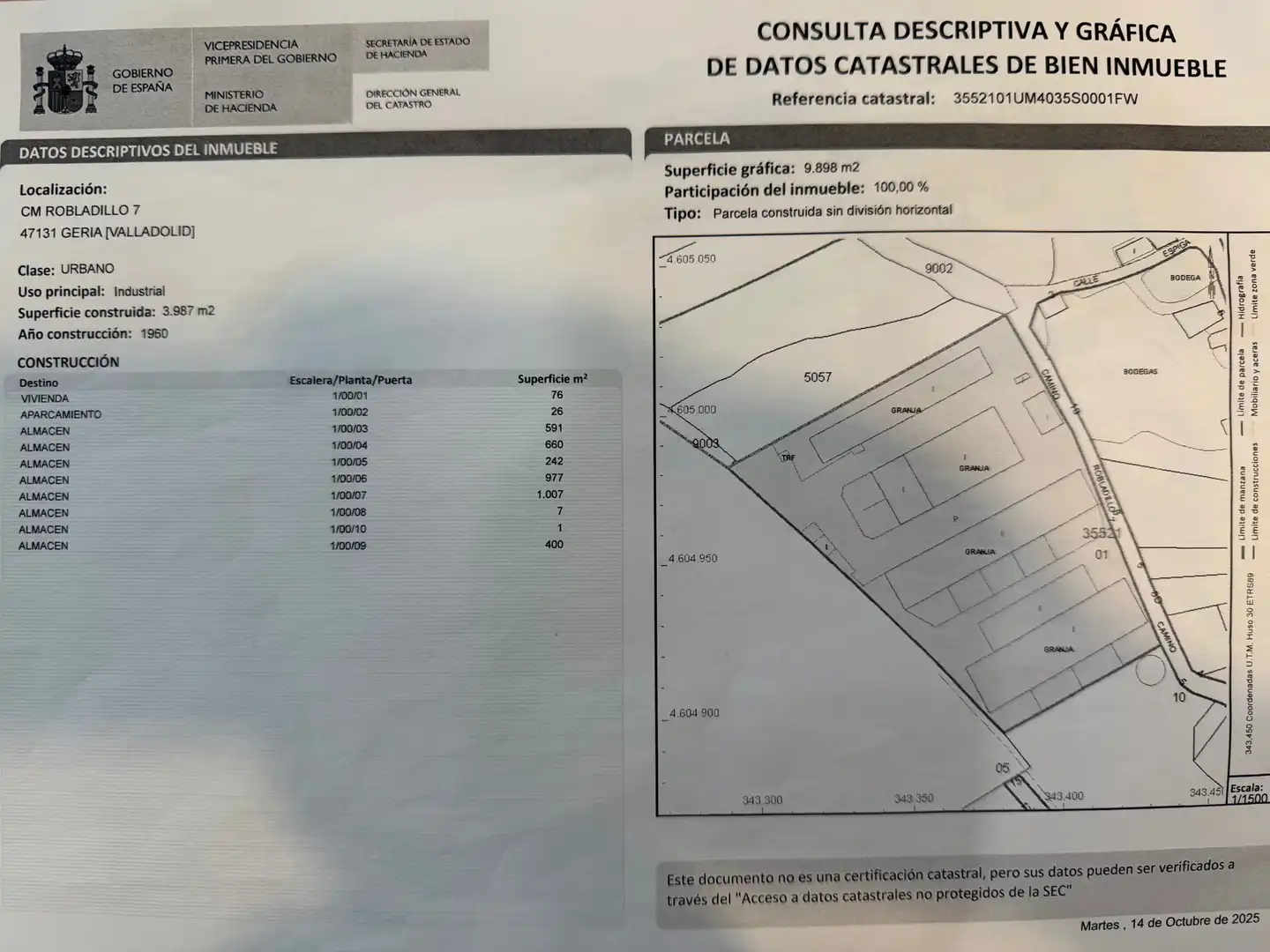 Residencial en venta en Geria