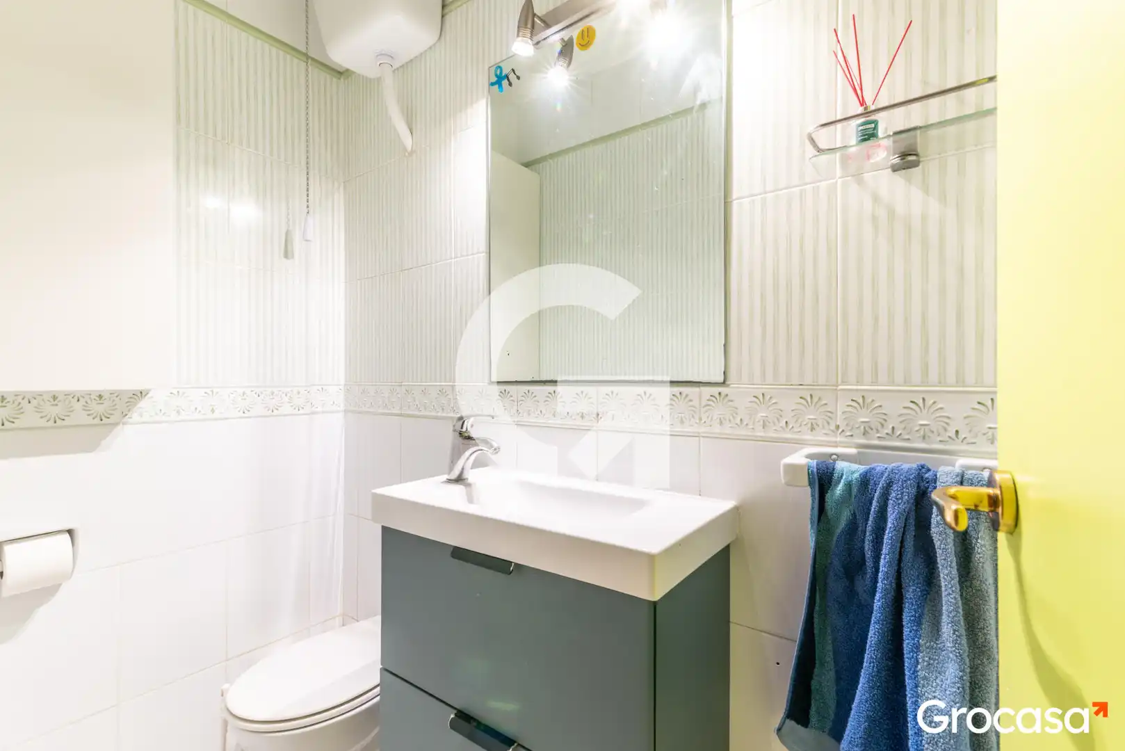 Badezimmer von Wohnung zum Verkauf in Sant Just Desvern mit Klimaanlage, Heizung und Schwimmbad