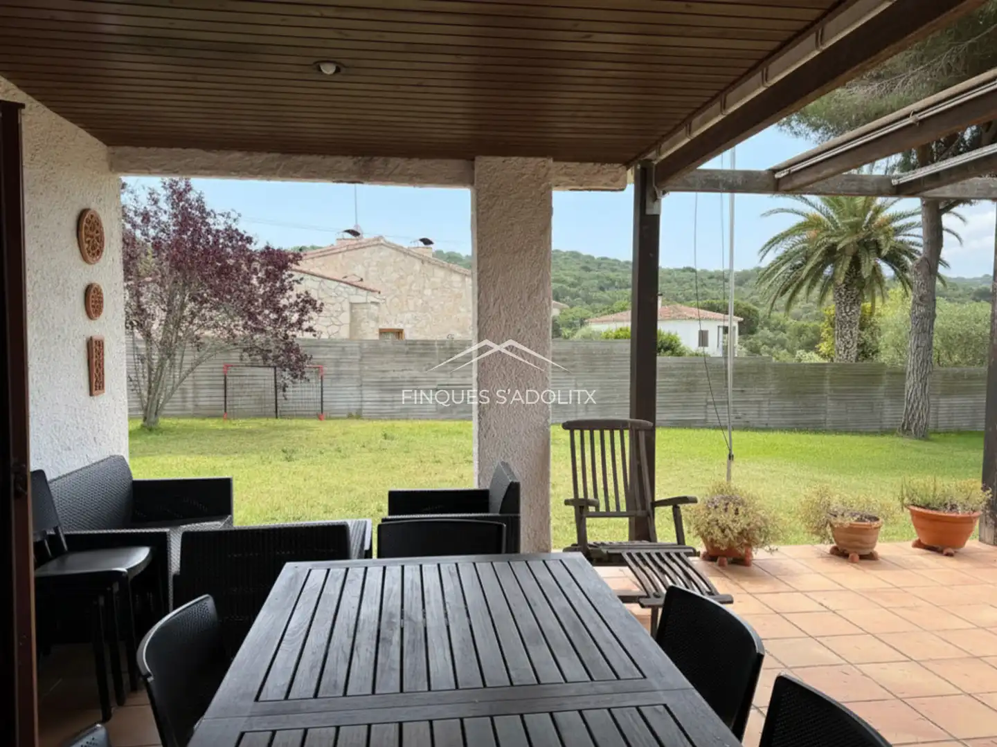 Terrassa de Casa o xalet en venda en Santa Cristina d'Aro amb Calefacció, Jardí privat i Parquet