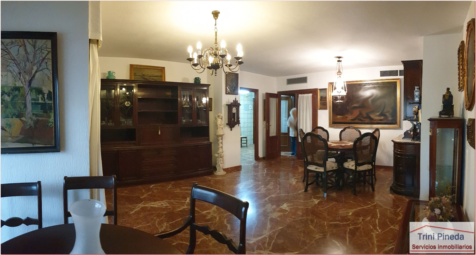 Dining room of Flat for sale in  Sevilla Capital  with Parquet flooring, Terrace and Oven