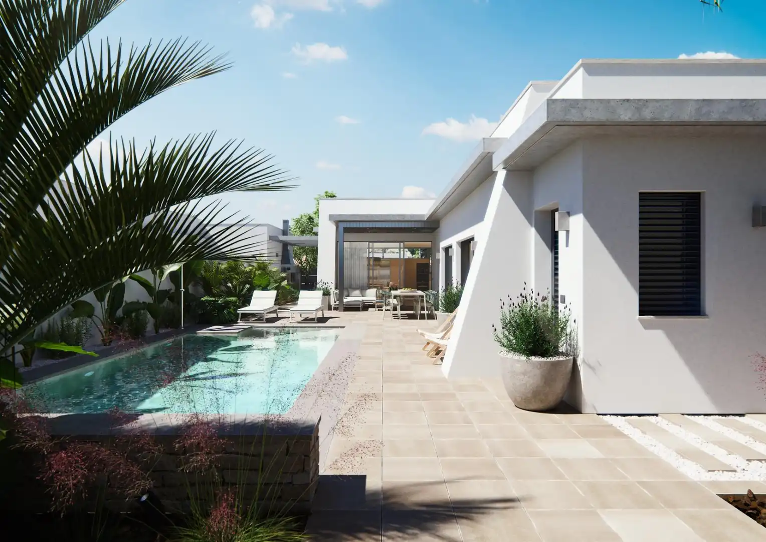 Terraza de Casa o chalet en venta en San Javier con Aire acondicionado, Calefacción y Jardín privado