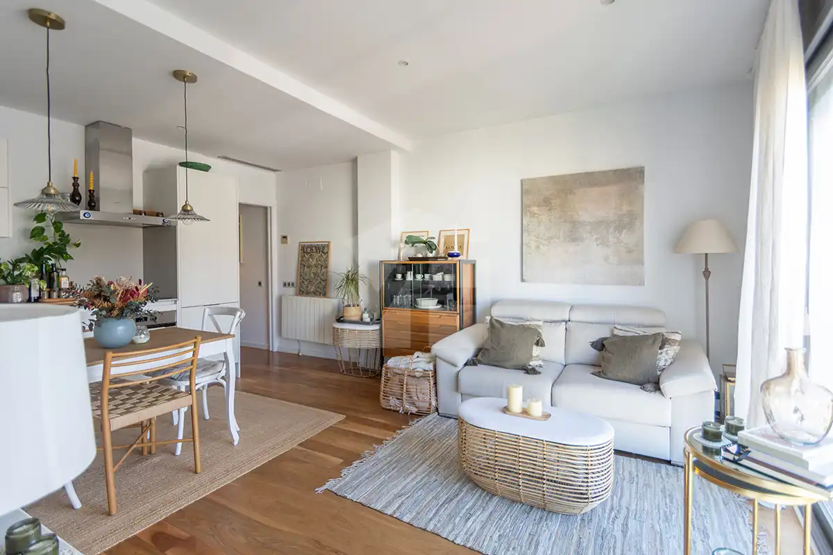 Living room of Flat for sale in Barcelona  with Air Conditioner and Heating