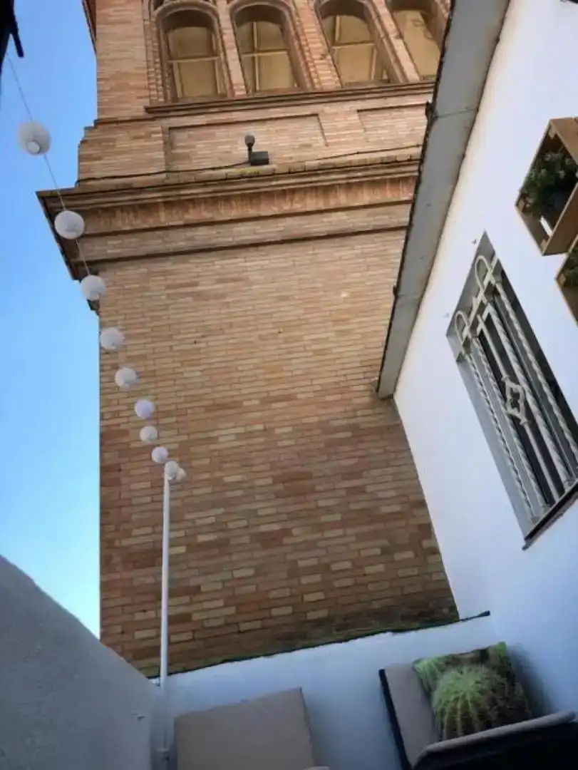 Terraza de Estudio de alquiler en Sevilla con Aire acondicionado y TV