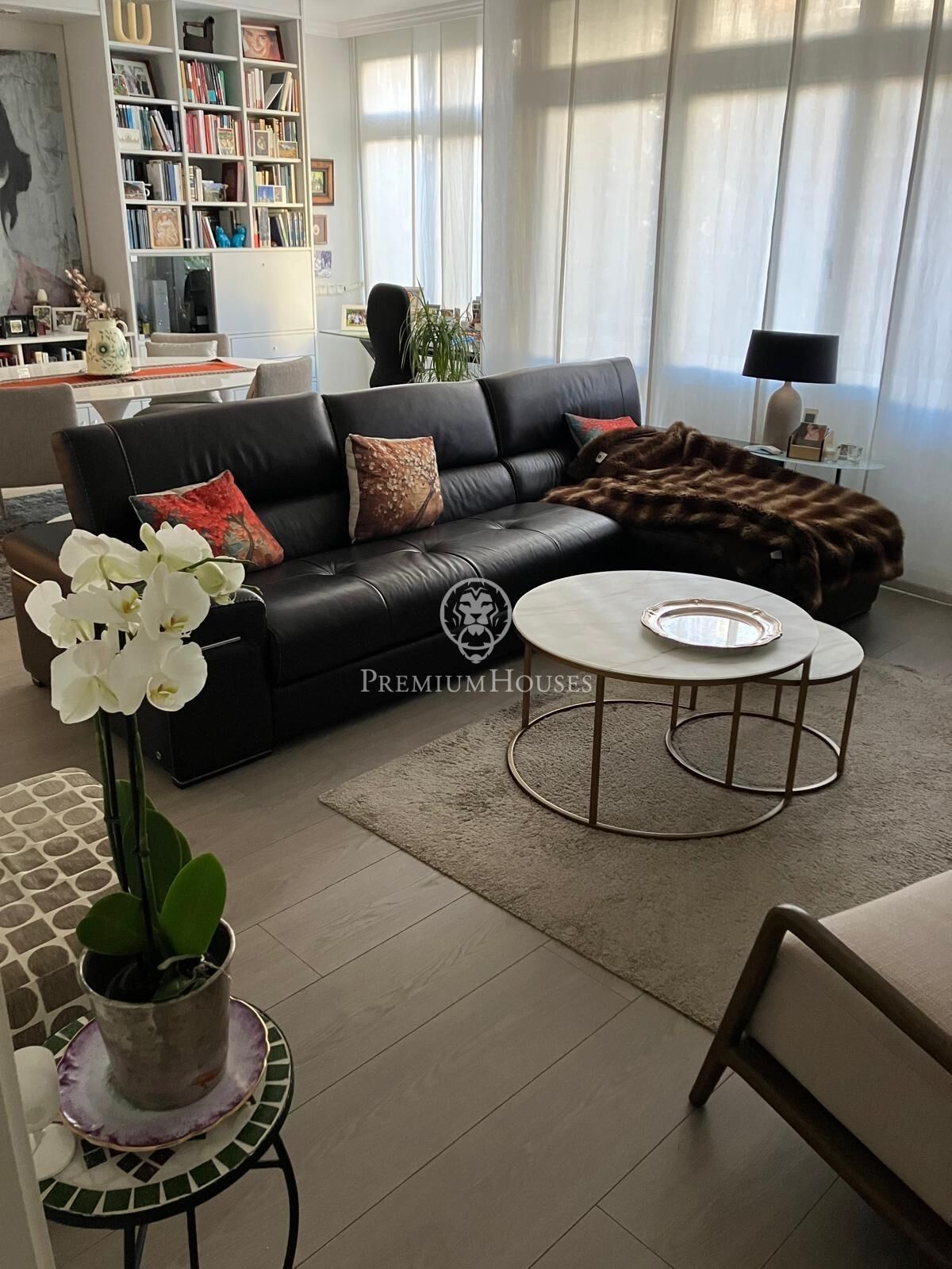 Sala d'estar de Apartament en venda en  Barcelona Capital amb Aire condicionat, Calefacció i Parquet