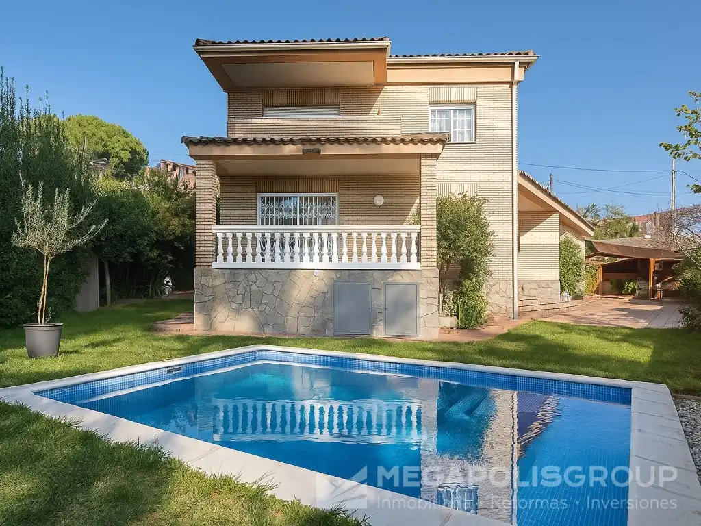 Vista exterior de Casa o chalet en venta en Sant Vicenç Dels Horts con Jardín privado, Terraza y Piscina