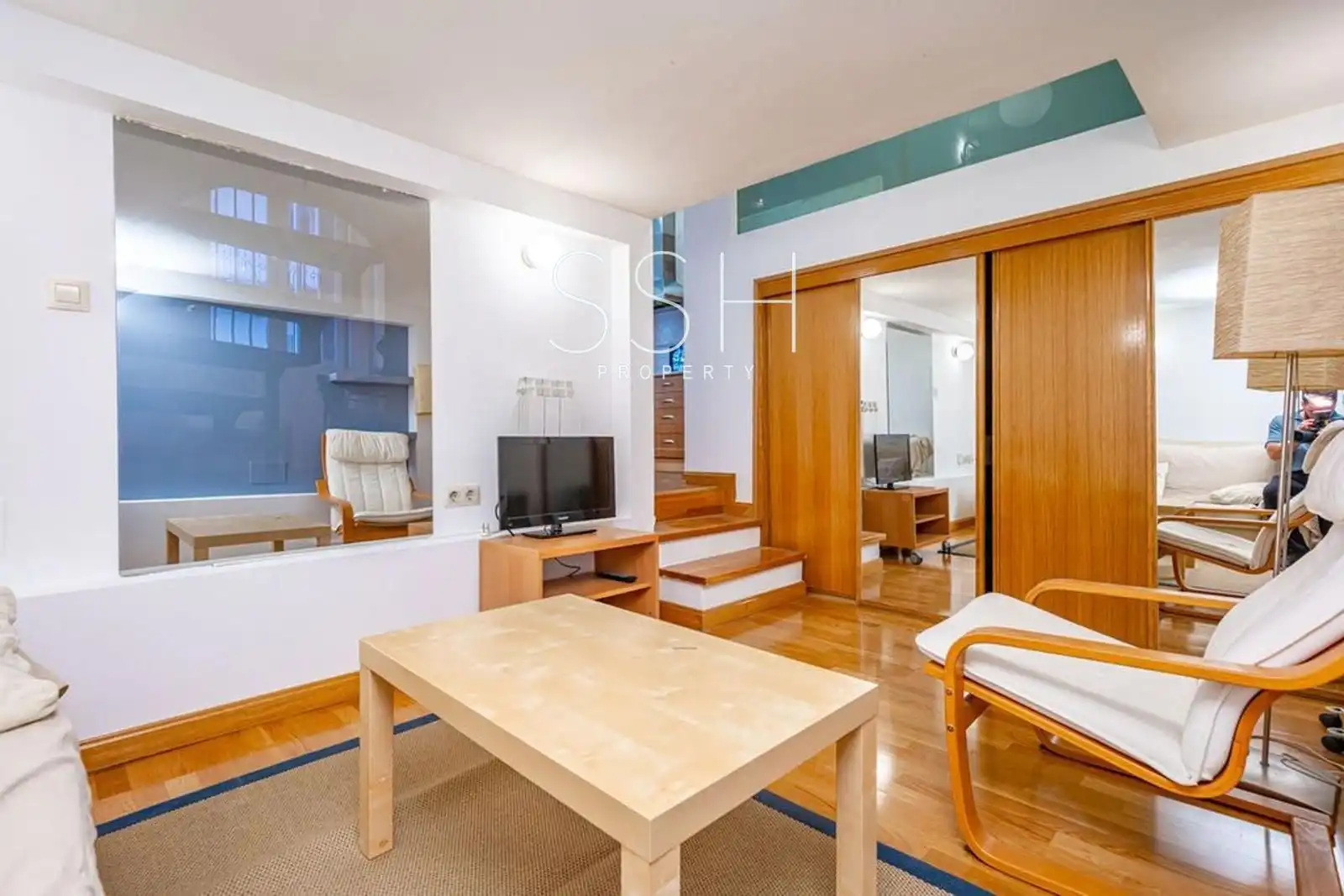 Wohnzimmer von Wohnung zur Miete in Madrid mit Heizung und Möbliert