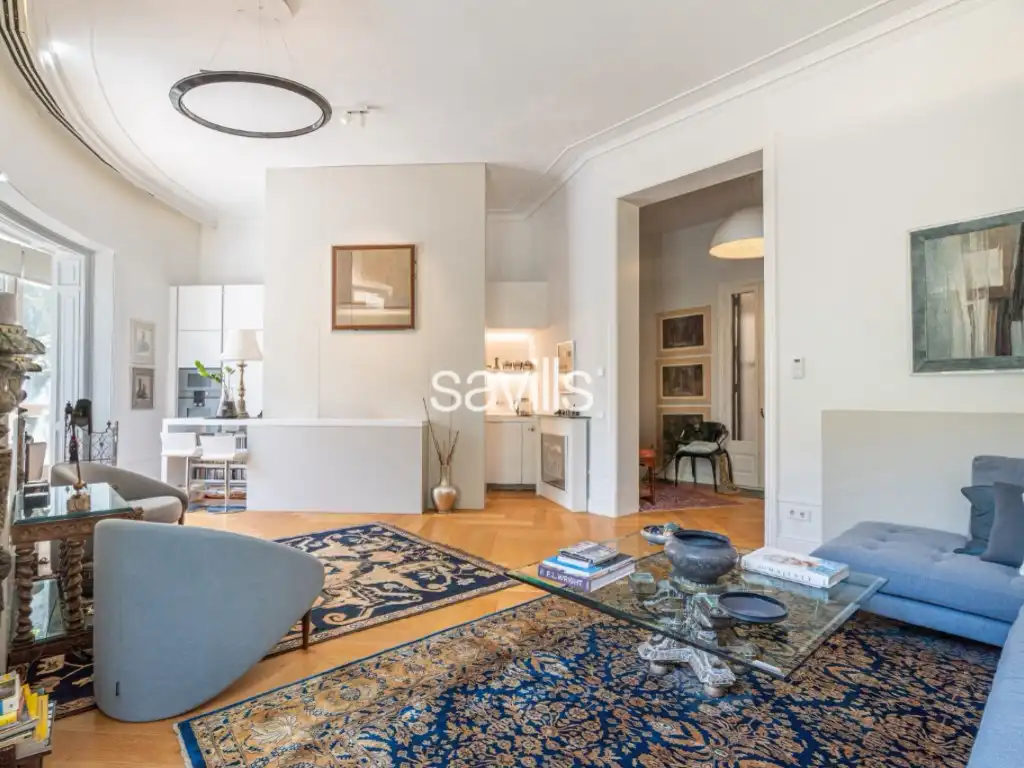Sala d'estar de Apartament en venda en Barcelona amb Piscina, Moblat i Balcó