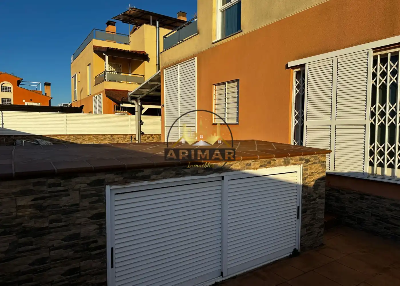 Terrace of Detached homes for sale in Burriana / Borriana  with Air Conditioner, Terrace and Swimming Pool