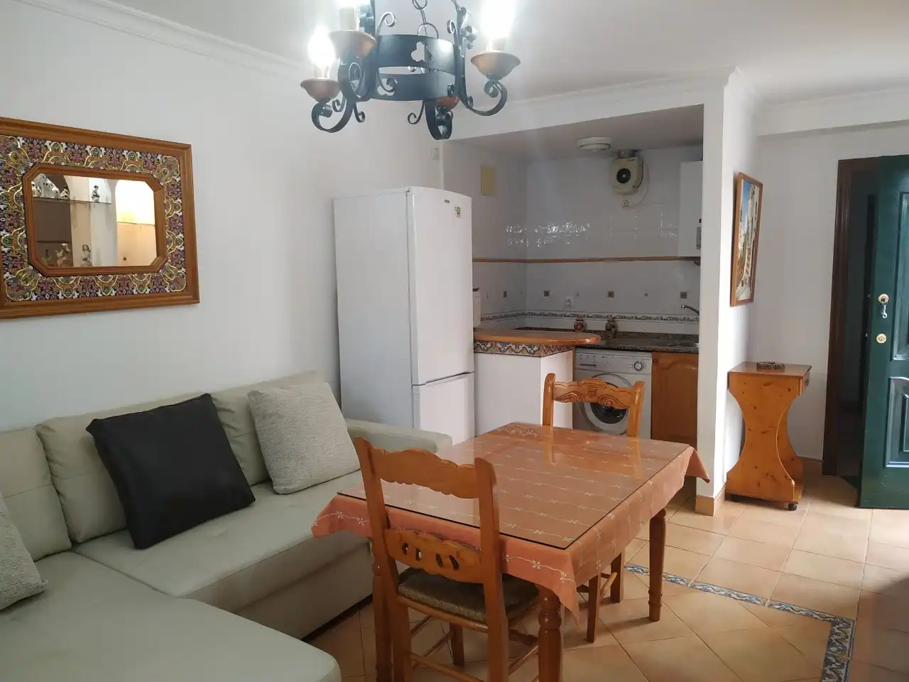 Cocina de Apartamento de alquiler en Sanlúcar de Barrameda con Aire acondicionado, Calefacción y Terraza