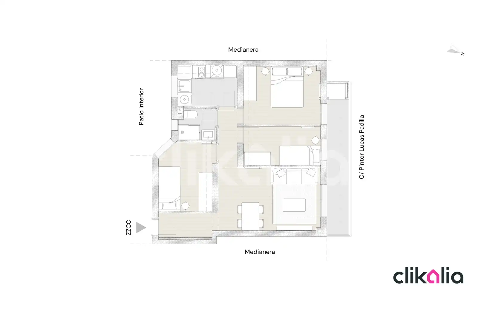 Piso con ascensor en venta en Caballería Española, imagen 24