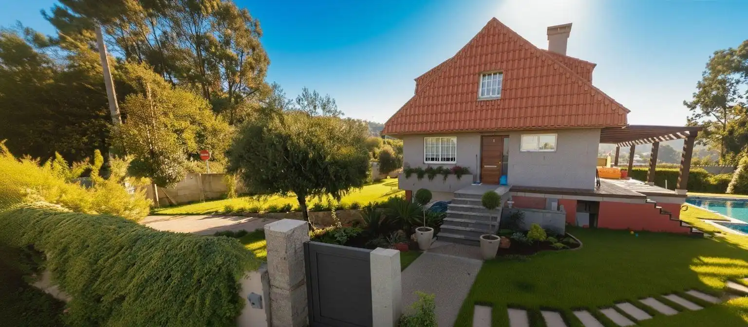 Vista exterior de Casa o xalet en venda en Vigo  amb Calefacció, Jardí privat i Terrassa