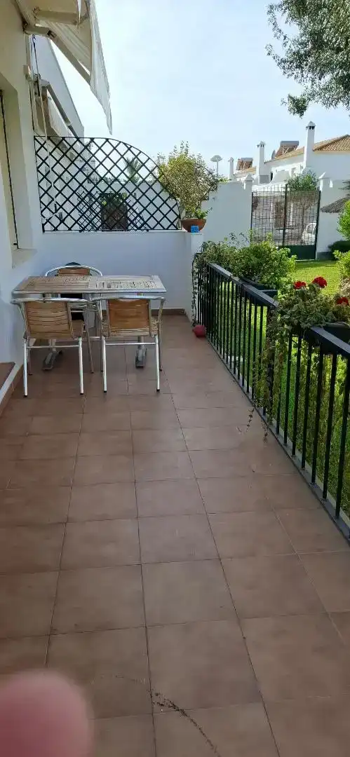 Terrassa de Casa adosada de lloguer en El Rompido amb Aire condicionat, Traster i Piscina