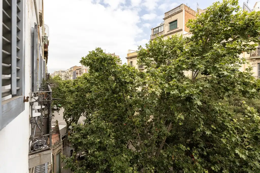 Vista exterior de Apartamento en venta en Barcelona con Calefacción, Parquet y Balcón