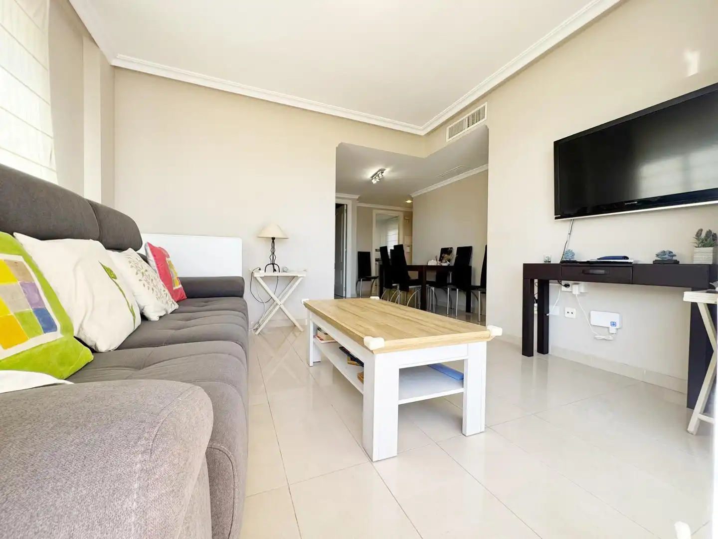 Sala de estar de Apartamento en venta en Dénia con Aire acondicionado, Calefacción y Jardín privado