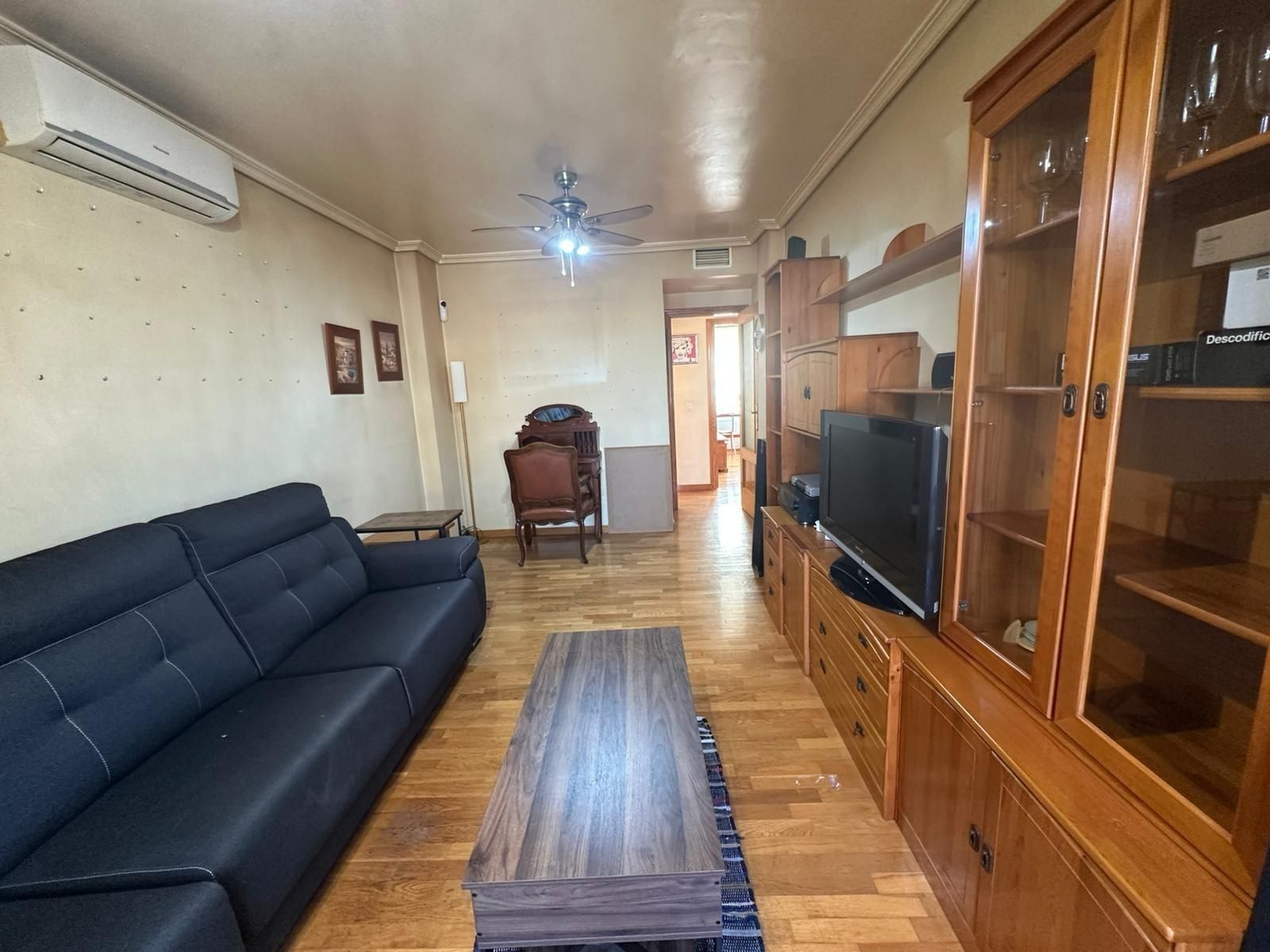 Living room of Flat for sale in  Murcia Capital  with Air Conditioner, Private garden and Storage room