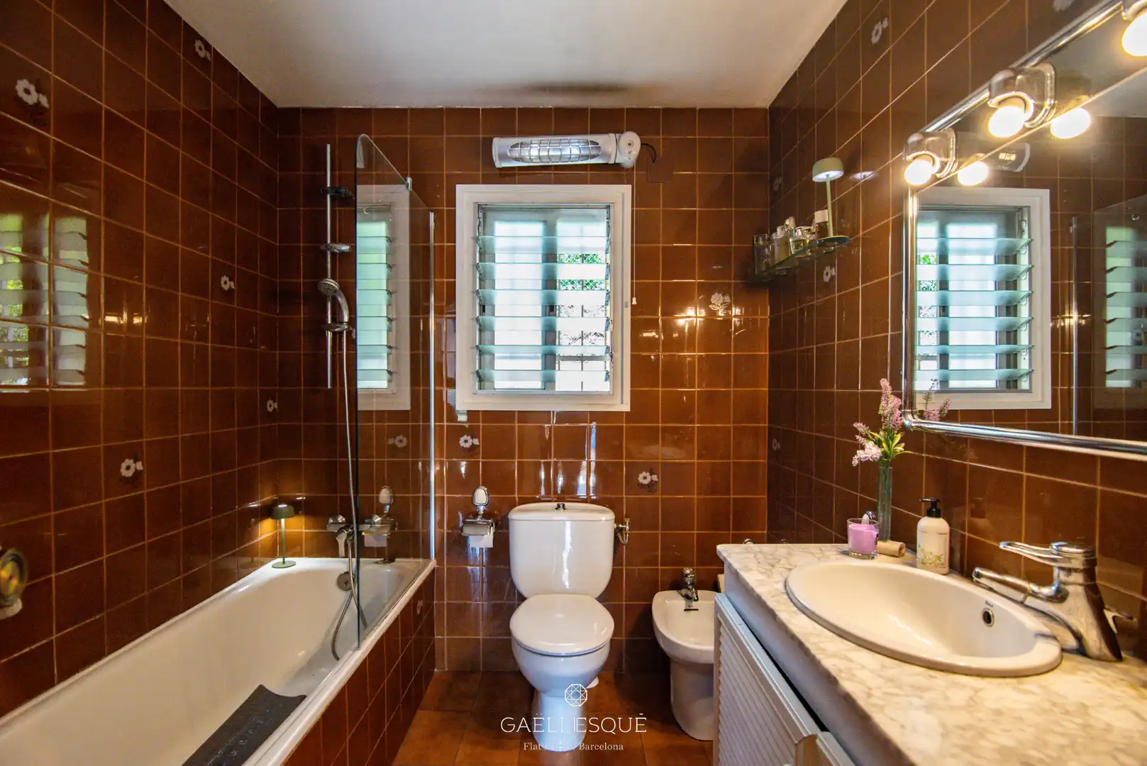 Baño de Casa o chalet en venta en Barcelona con Calefacción, Jardín privado y Terraza