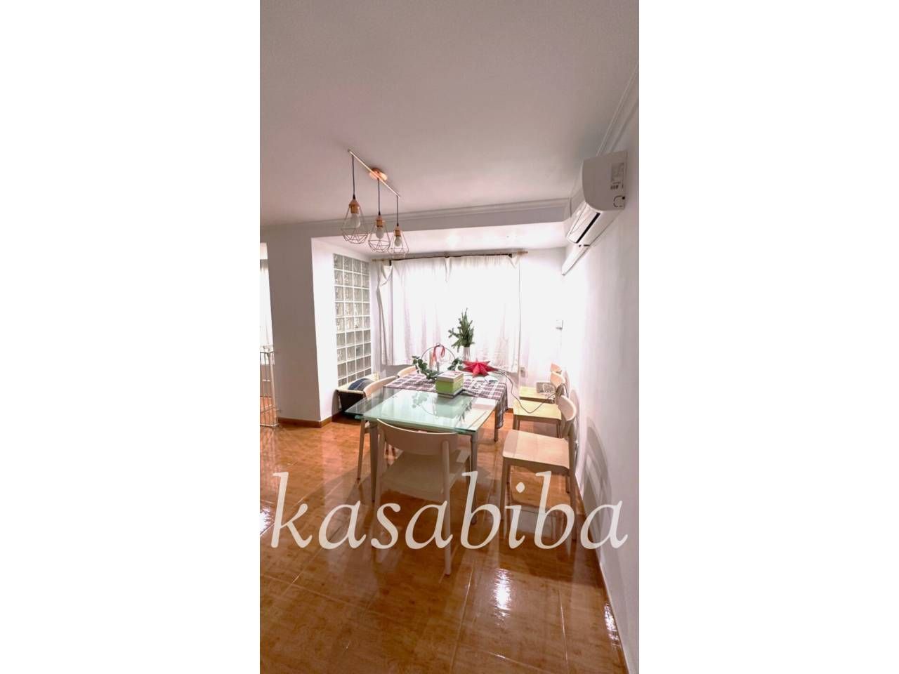 Dining room of Flat to rent in  Valencia Capital  with Air Conditioner and Terrace
