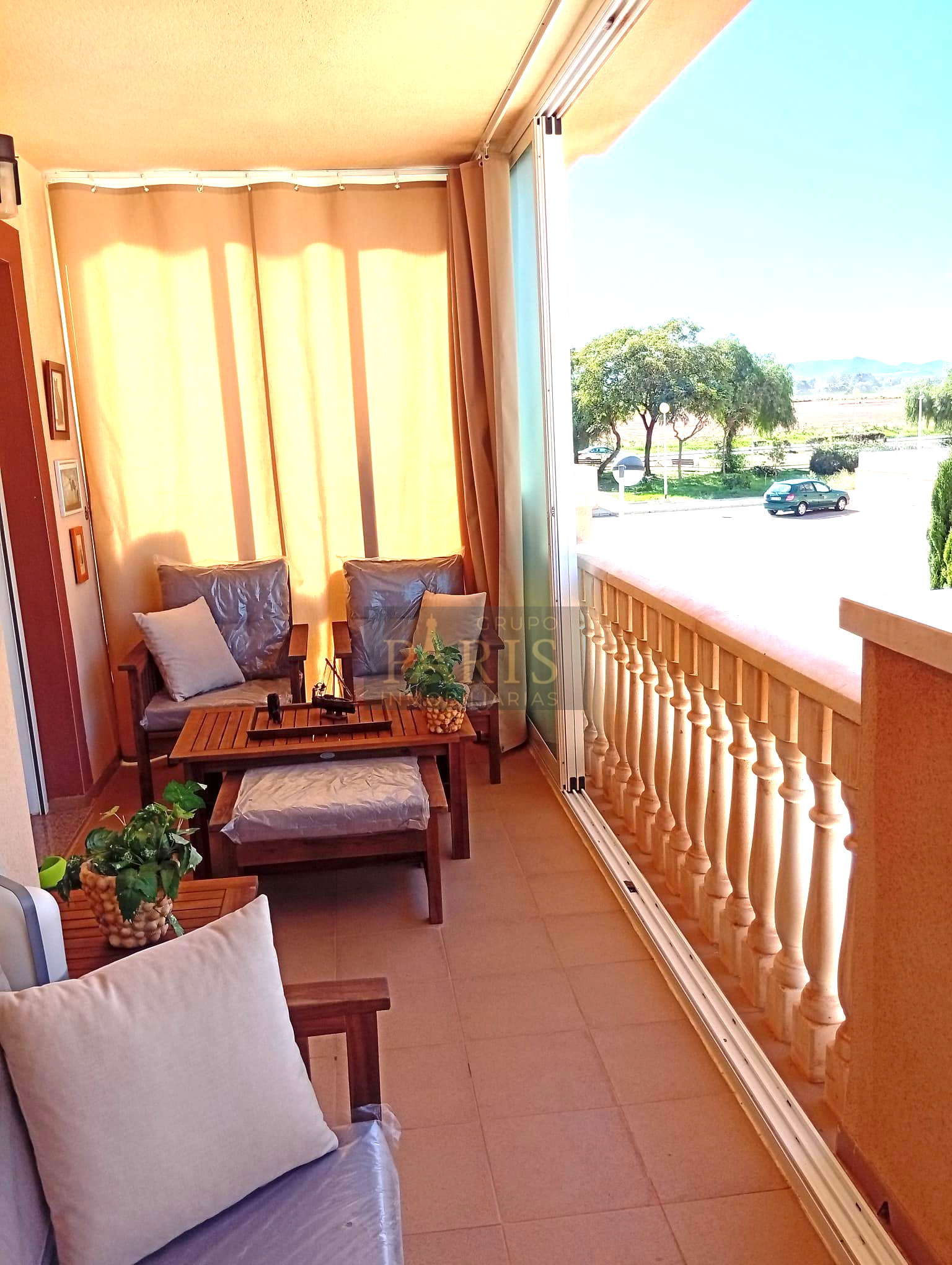 Terrace of Flat to rent in Cartagena  with Terrace and Furnished