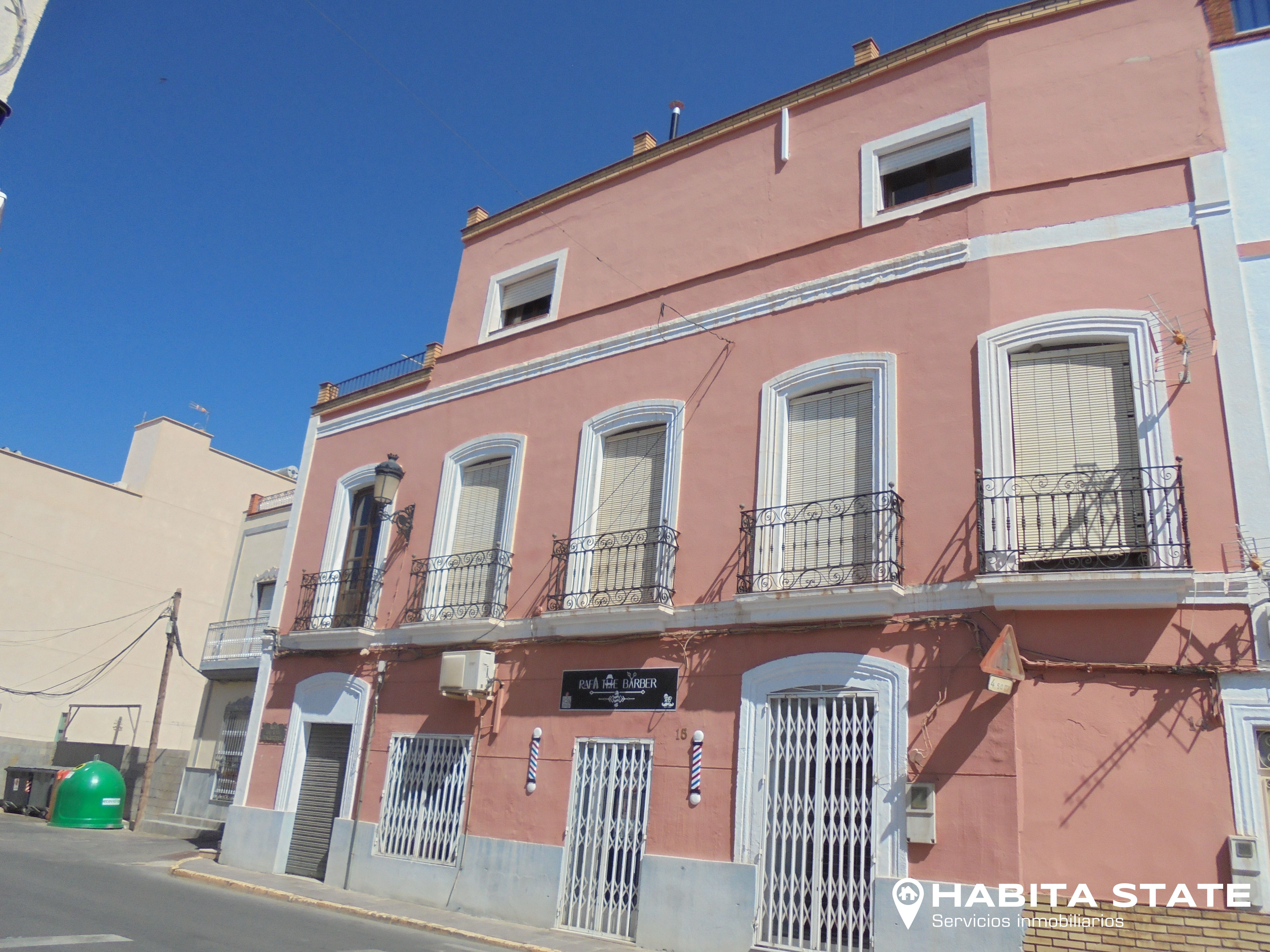 Exterior view of Single-family semi-detached for sale in Tabernas  with Air Conditioner, Terrace and Furnished