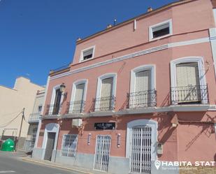 Exterior view of Single-family semi-detached for sale in Tabernas  with Air Conditioner, Terrace and Furnished