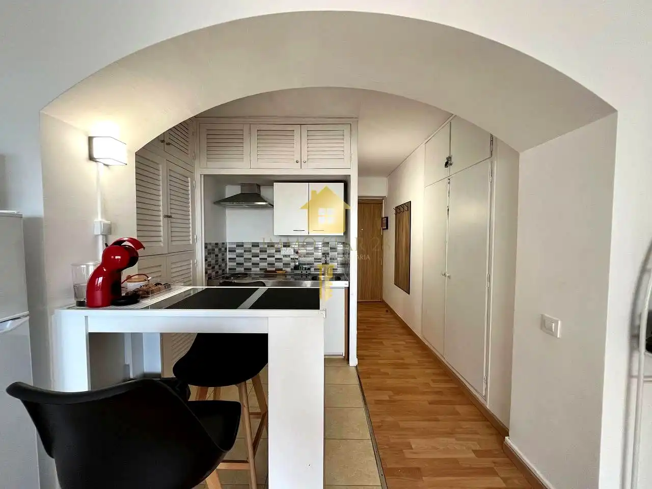 Cocina de Estudio en venta en Roses con Parquet, Amueblado y Piscina comunitaria