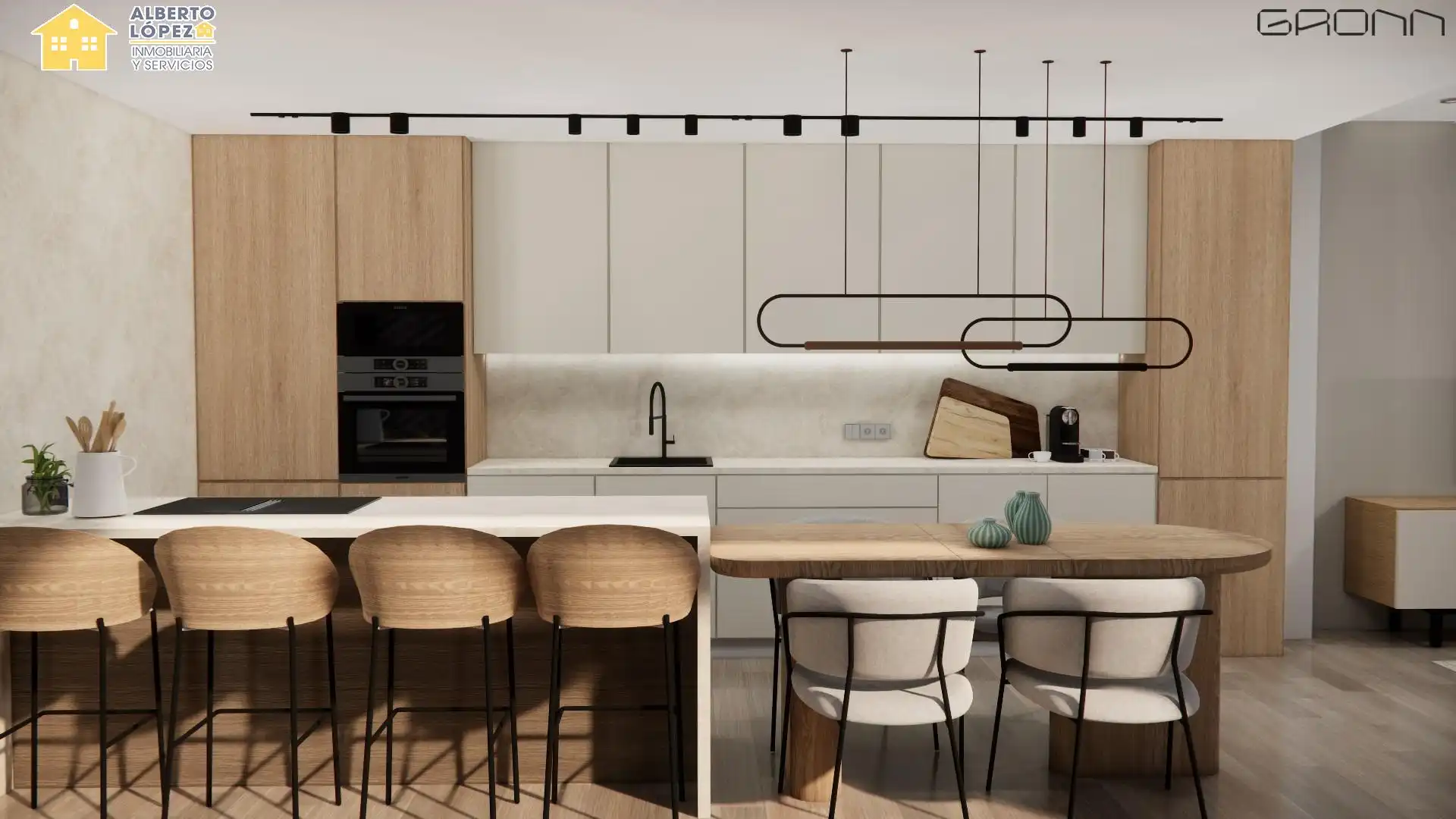 Cocina de Ático en venta en Elche / Elx con Terraza y Balcón