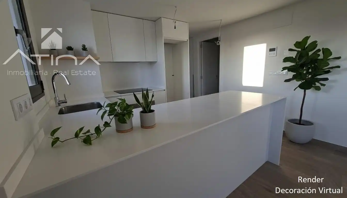 Cocina de Ático en venta en Daimús con Aire acondicionado, Jardín privado y Terraza