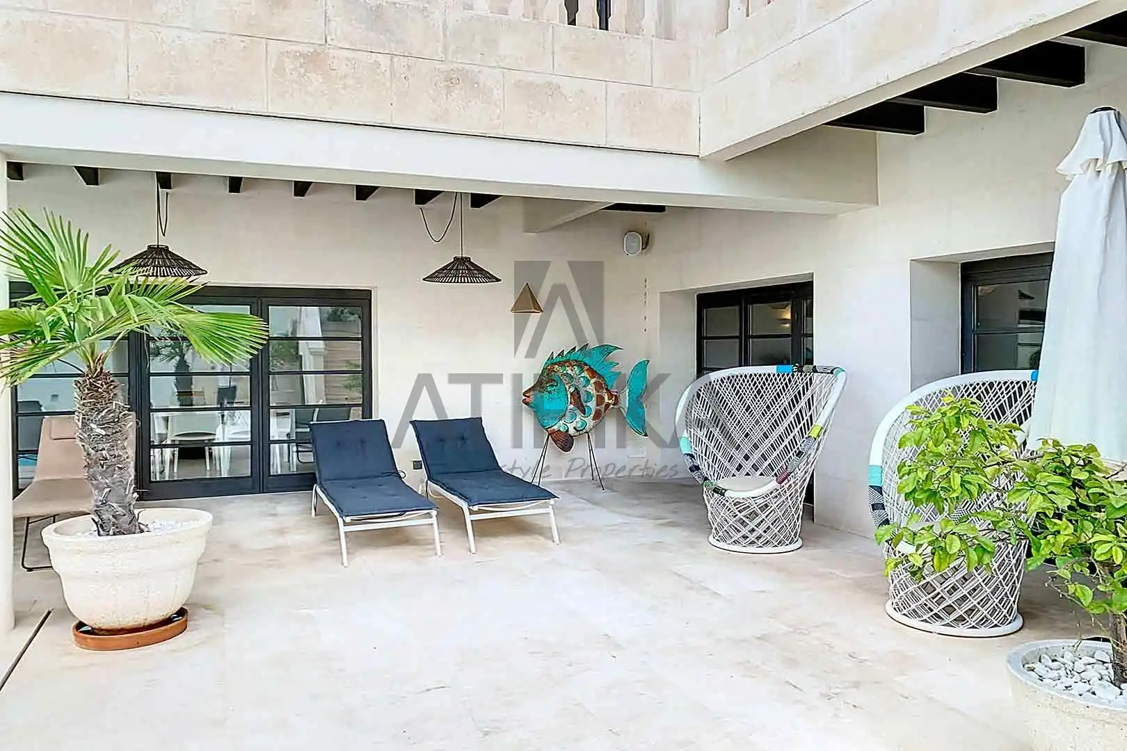 Terrassa de Casa o xalet en venda en Maó - Mahón amb Aire condicionat, Terrassa i Piscina