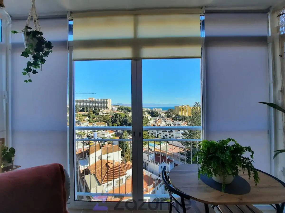 Terrasse von Wohnungen zur Miete in Benalmádena mit Klimaanlage, Heizung und Privatgarten