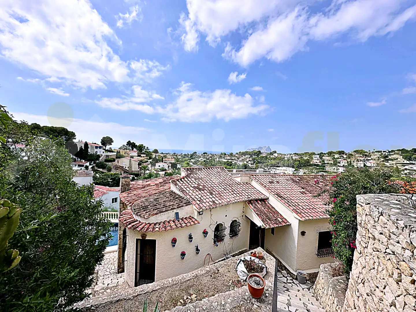 Vista exterior de Casa o chalet en venta en Benissa con Aire acondicionado, Jardín privado y Terraza
