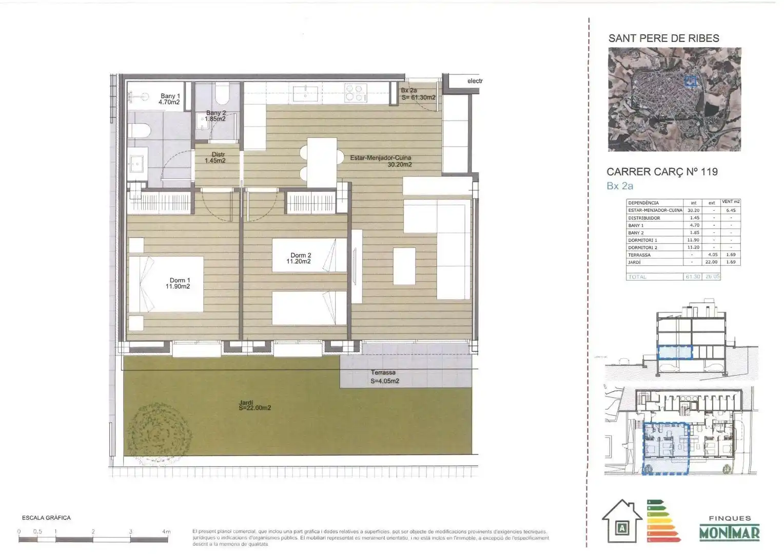 Flat for sale in Sant Pere de Ribes  with Air Conditioner, Heating and Private garden