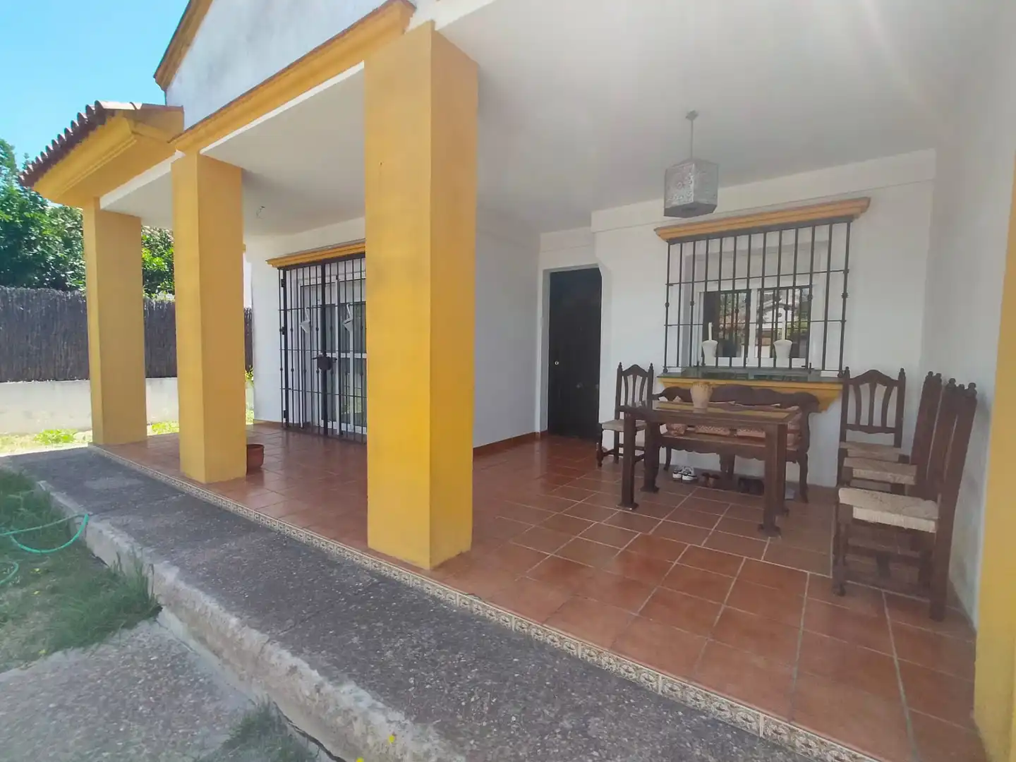 Vista exterior de Casa o chalet en venta en Jerez de la Frontera con Aire acondicionado, Jardín privado y Piscina