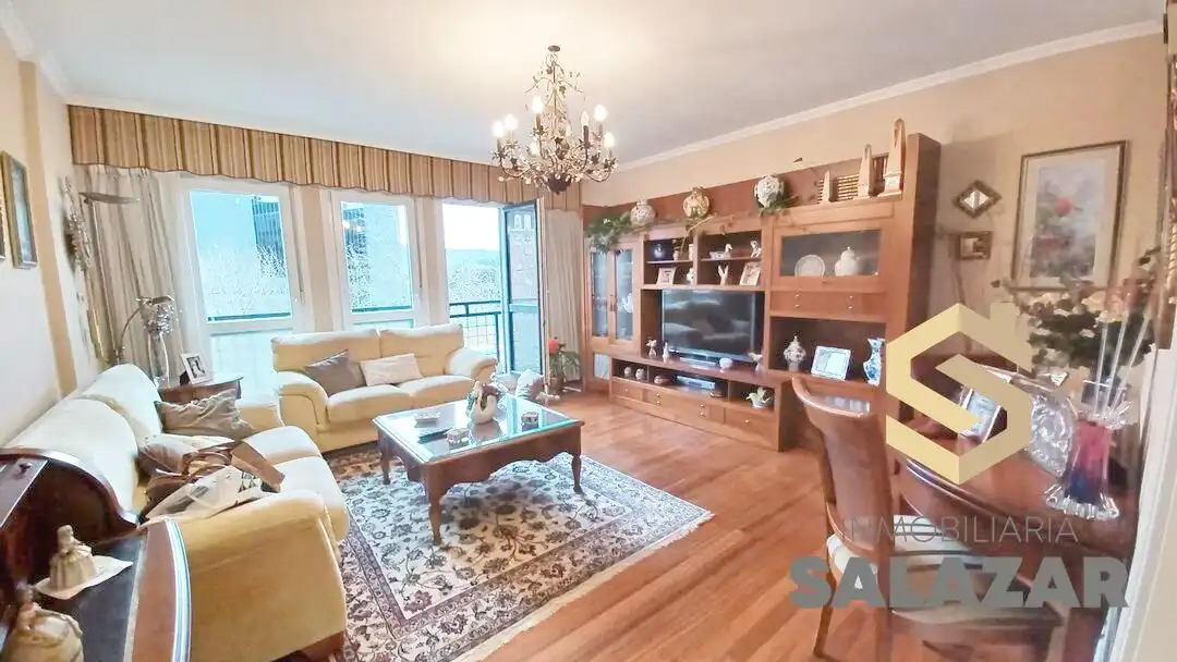 Sala d'estar de Pis de lloguer en Bilbao  amb Calefacció i Jardí privat