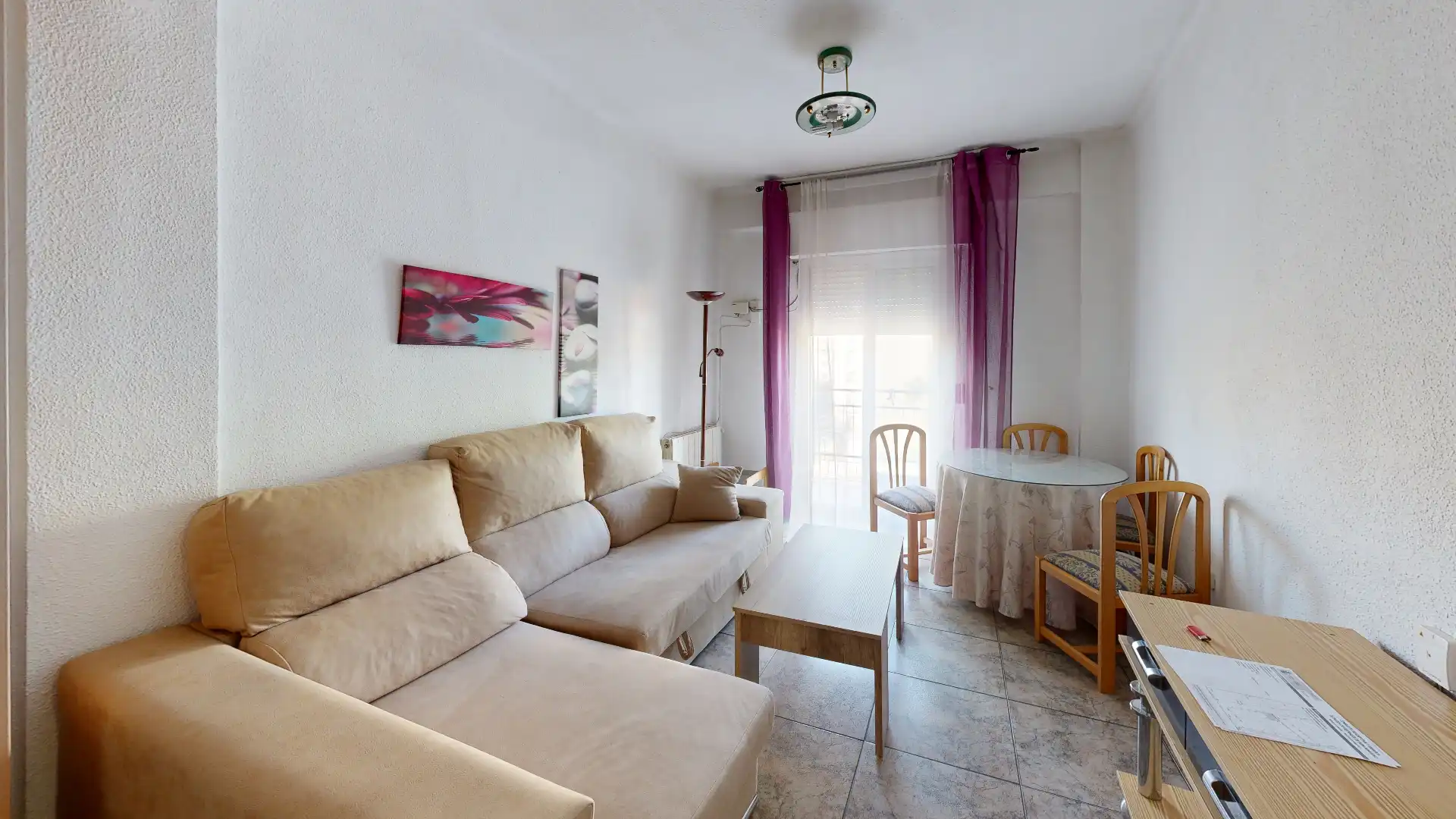 Sala de estar de Piso en venta en Albacete con Calefacción, Trastero y Amueblado