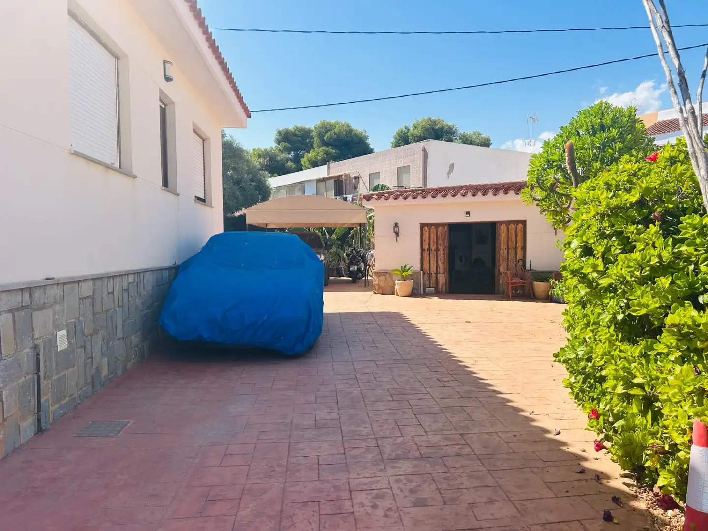 Vista exterior de Casa o chalet en venta en Cartagena con Aire acondicionado, Jardín privado y Terraza